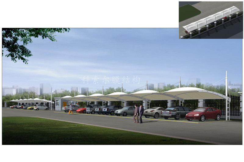 車棚膜結(jié)構01